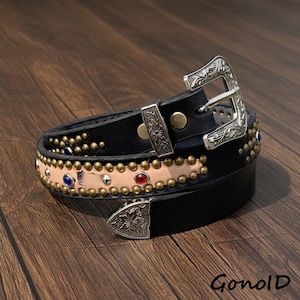Studded Belt Small - Etsy display picture 1