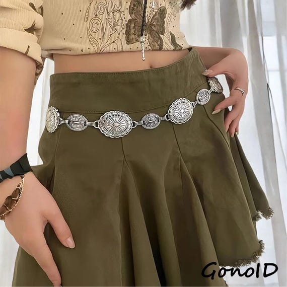 Vintage Bohemian Multicolor Crystal Chain Belt Antique Gold Adjustable Vintage Gem Belt - Etsy main image 4