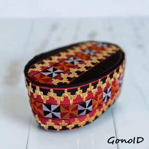 Handcrafted Peci Hat, Unique Indonesian Peci Cap, Authentic Indonesian Tapis Cilugam Songkok, Traditional Islamic Headwear for Men