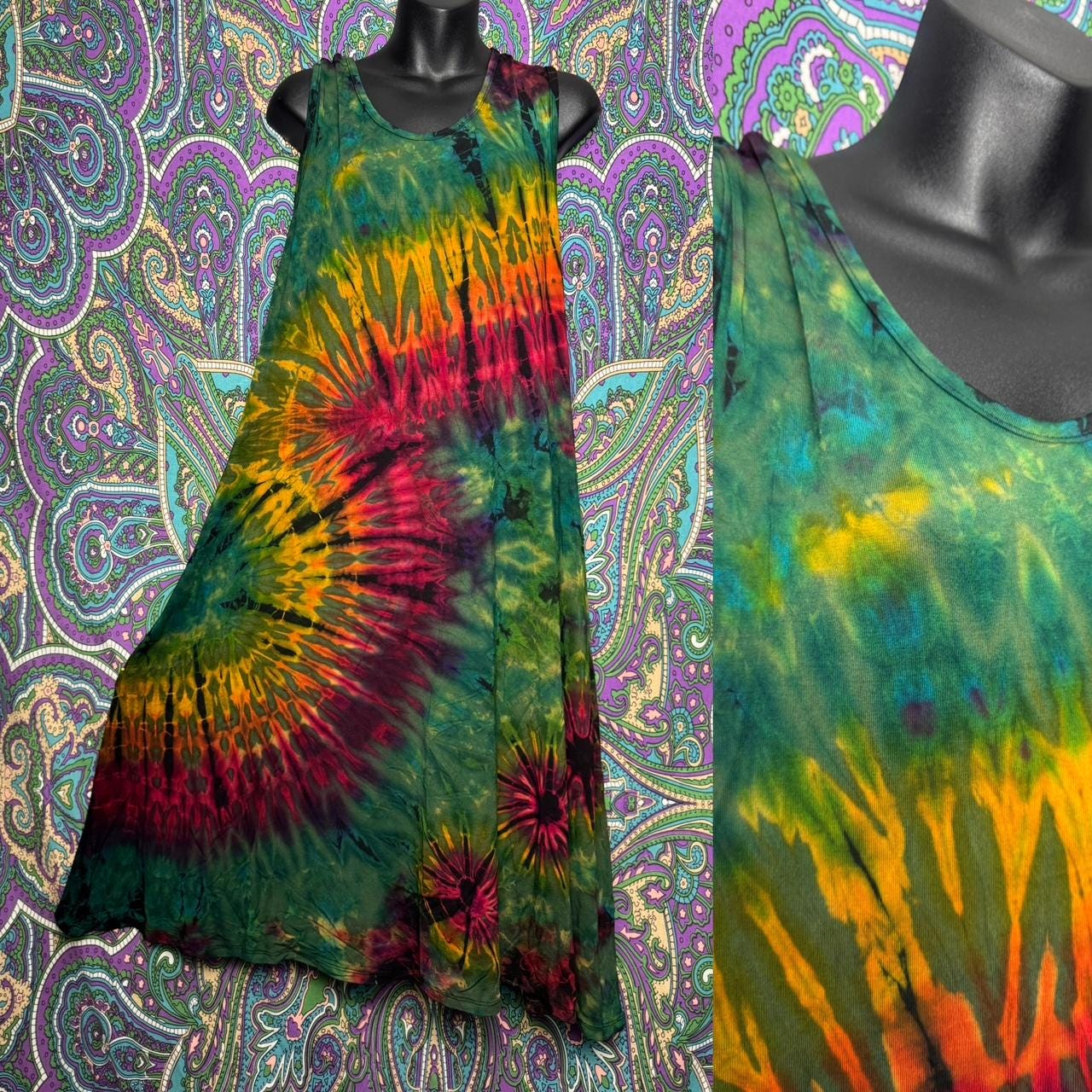 sachin and babi light blue dress Tie Dye Dress - Dark Green & Goldenrod - Silk - Layered Skirt - Shoulder  Ties - Fairy - One Size | Dresses - Clothing - Shop Online