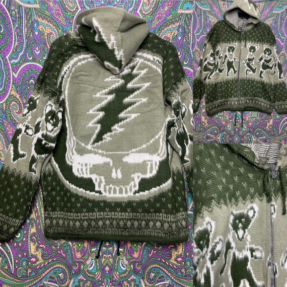 Grateful Dead Alpaca Hoodie Dancing 