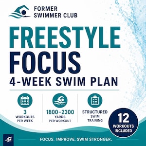 Freistil-Fokus | 4-Wochen-Trainingsprogramm | Bahnenschwimmen 3x pro Woche | Schwimm-PDF