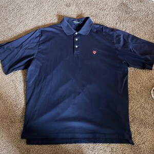 Vintage Polo Golf Ralph Lauren Polo Shirt Golf Casual Short Sleeve Navy 0068