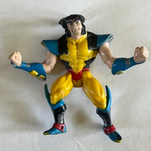 1996 Vintage X-MEN Robot Fighters Wolverine Action Figure Toy Biz Original