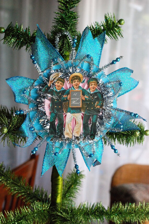 Large Victorian Sailor boy Ornament Nautical Christmas Pillow | Etsy