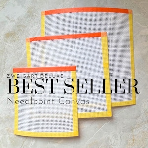 13 Mesh Needlepoint Canvas | Zweigart Deluxe Mono Canvas | Blank Needlepoint Canvas | Needlepoint Supplies | DIY Needlepoint Design