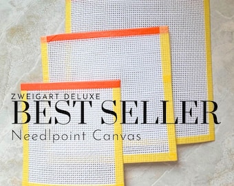 13 Mesh Needlepoint Canvas | Zweigart Deluxe Mono Canvas | Blank Needlepoint Canvas | Needlepoint Supplies | DIY Needlepoint Design