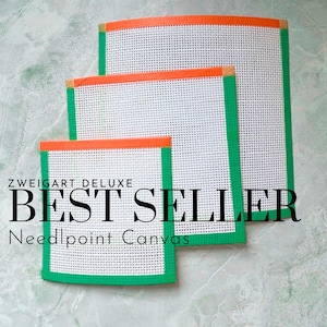 18 Mesh Needlepoint Canvas | Zweigart Deluxe Mono Canvas | Blank Needlepoint Canvas | Needlepoint Supplies | DIY Needlepoint Design