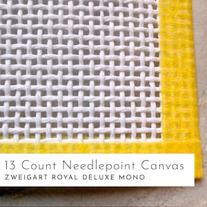 18 Mesh Needlepoint Canvas | Zweigart Deluxe Mono Canvas | Blank Needlepoint Canvas | Needlepoint Supplies | DIY Needlepoint Design image 5
