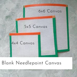18 Mesh Needlepoint Canvas | Zweigart Deluxe Mono Canvas | Blank Needlepoint Canvas | Needlepoint Supplies | DIY Needlepoint Design image 3