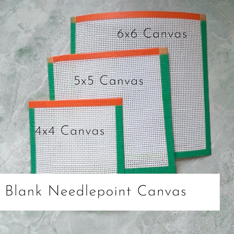 18 Mesh Needlepoint Canvas | Zweigart Deluxe Mono Canvas | Blank Needlepoint Canvas | Needlepoint Supplies | DIY Needlepoint Design image 3