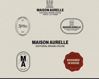 Luxury Brand Logo Kit | Editorial Old Money Canva Branding for Modern Businesses, Coaches & Creative Studios | Instant Download