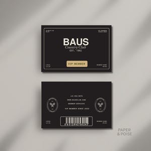 Luxury Business Card & VIP Member Card Templates | Canva Editable ...