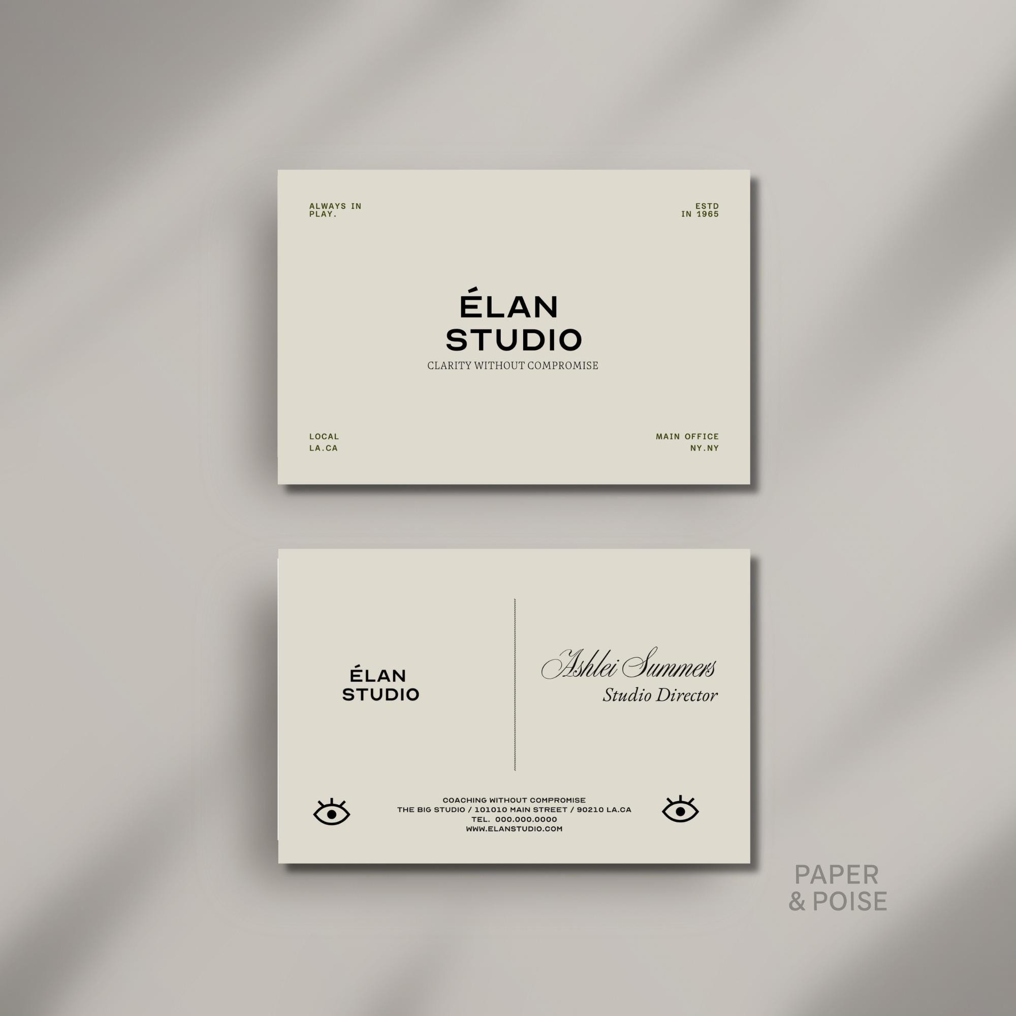 Luxury Thank You + Business Card Bundle | Canva Editable Luxury ...