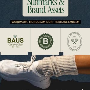 Altes Geld Logo-Kit | Vorgefertigt & Bearbeitbar in Canva | Luxuriöses Grünes Brand Kit mit 6 Logos, Schriften, Palette, Richtlinien | Kleinunternehmer-Branding Bild 4
