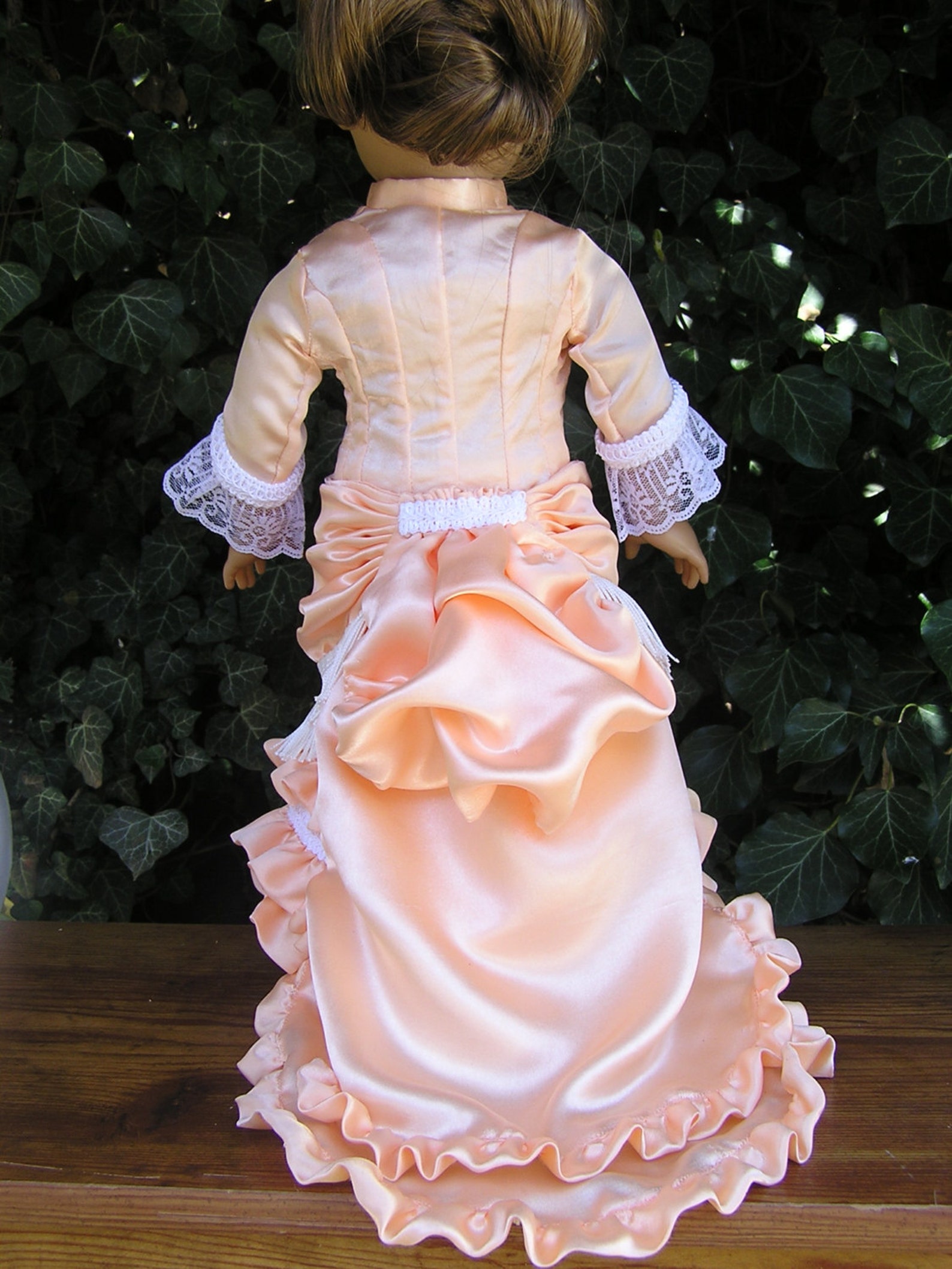 American 1880 Bustle Dress and Petticoat PDF Pattern for American Girl