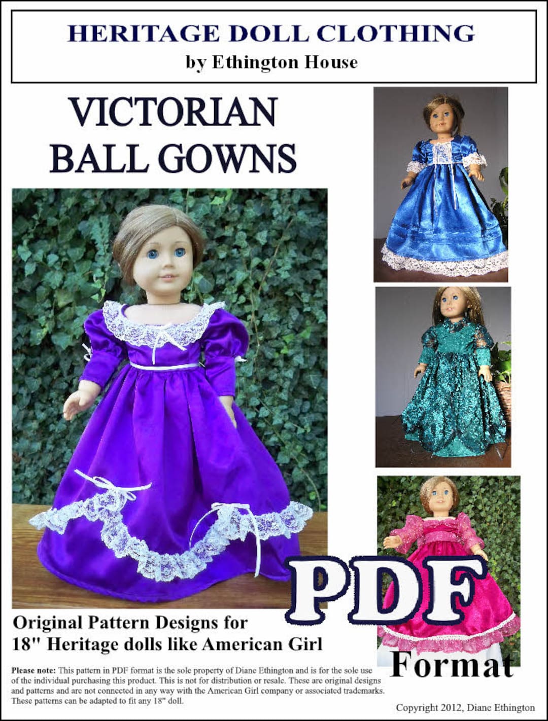 dresses for dolls patterns Doll Essential Dolman Dress Sewing Pattern Carpatina Dolls S9378