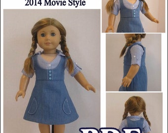 Dorothy in OZ 2014 Animated Movie Blouse and Jumper PDF Pattern for AG or 18 Inch dolls - Instant Download