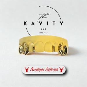 Custom Fit 8pcs 3D Christmas Collection Grillz: 925 Sterling Silver (Free Mold Kit)