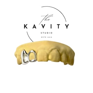 Custom 2pc Solid x Open Face GRILLZ: 925 Sterling Silver (Free Mold Kit)