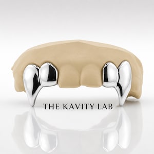 Custom Fit Grillz Supper Long Fangs: 925 Sterling Silver