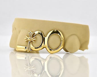 Custom 3pcs Open Face and Cross Grillz : 925 Sterling Silver (Free Mold Kit)