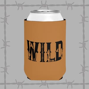Wild West Can Cooler Sleeve | stubby cooler | stubbie cooler | Perfect for Outdoor Parties, Camping, Barbecues, Gifts