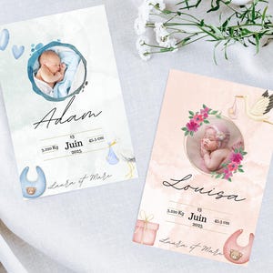 Personalized birth announcement