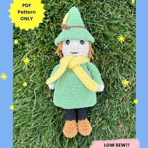 Low Sew Crochet Pattern - Snuffy, Scandinavian Fairy Tale Inspired Amigurumi PDF Digital Pattern