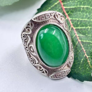 Einzigartiger Silber Edelstein Ring, verstellbarer Ring, Vintage Handgemachter Ring, Schmuck Geschenk, Knöchel Daumen Ring Inspirational Ring SX004