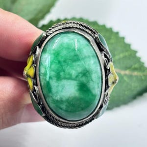 Exquisite Sterling Silber Edelstein Ring, Vintage Handgemachte Ring, verstellbare Ring, Schmuck Geschenk, Knöchel Daumen Ring Inspirational Ring SX009