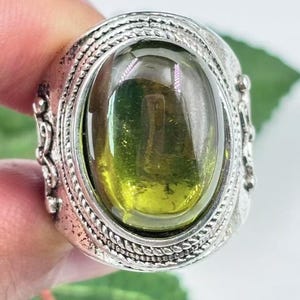 Minimalistischer Silber Edelstein Ring, Vintage Handgemachter Ring, Verstellbarer Ring, Schmuck Geschenk, Knöchel Daumen Ring Inspirierender Ring SX010