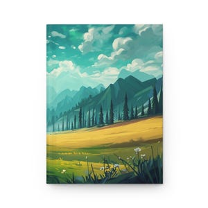 Serene Nature Hardcover Journal, Scenic Notebook, Artistic Journal, Travel Diary, Nature Lover Gift, Eco-Friendly Writing