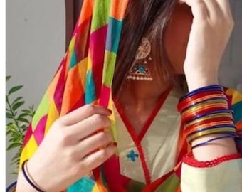 Brazaletes de cristal liso hechos a mano: color metálico, joyería étnica para bodas.