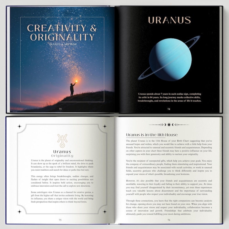 Birth Chart Astrology Reading, Personalized Natal Chart, Custom Birth Chart Analysis, Sun Sign Natal Gift, Hardcover Zodiac Book, 100+ Pages