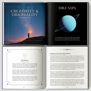 Personalized Birth Chart Book with Celestial Art, Custom Astrology Reading, Natal Chart Report, Horoscope Gift Astro Book 95+ Page Hardcover