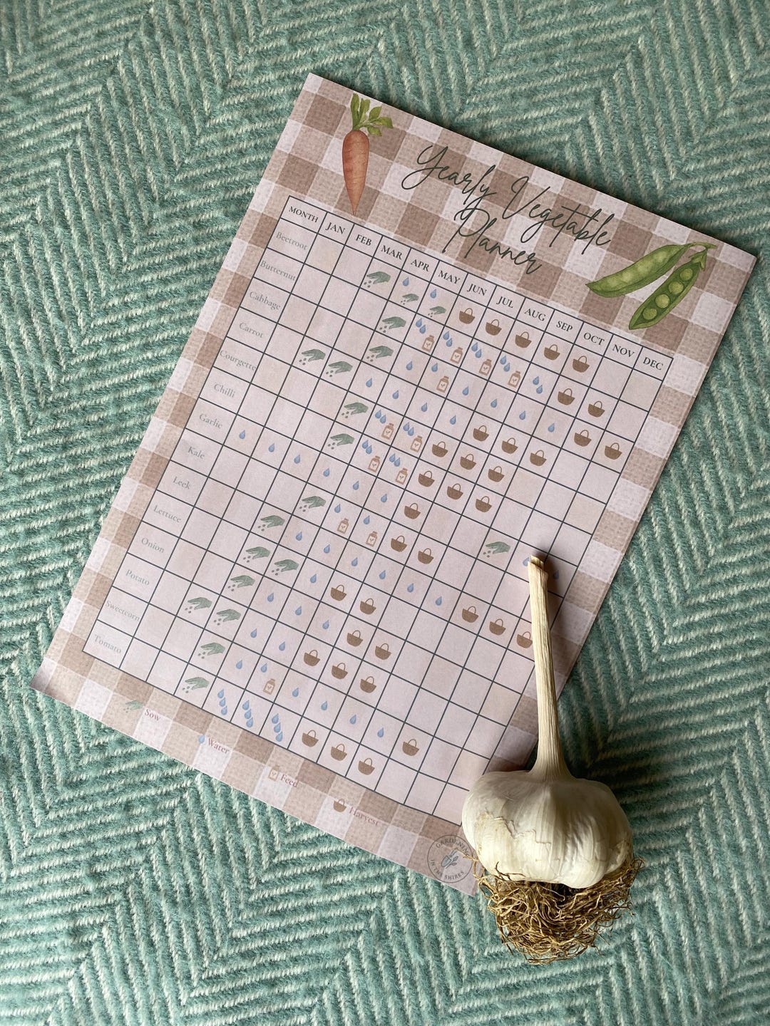Yearly UK Gardening Planner / A4 Printable Allotment Calendar ...