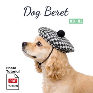 Dog Beret Sewing Pattern | XS-XL Sizes (PDF Pattern)