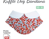Ruffle Dog Bandana Sewing Pattern | Beginner PDF Pattern (XS–XL)