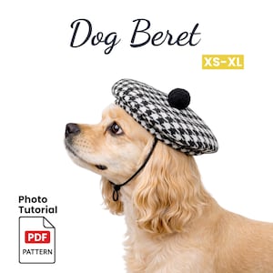 Dog Beret Sewing Pattern | XS-XL Sizes (PDF Pattern)