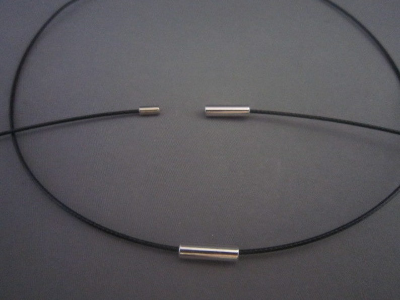 15 Black Magnetic Neckwire for Pendants Sold Separately image 5
