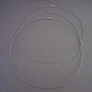 20 Silver Magnetic Neckwire for Pendants Sold Separately image 1