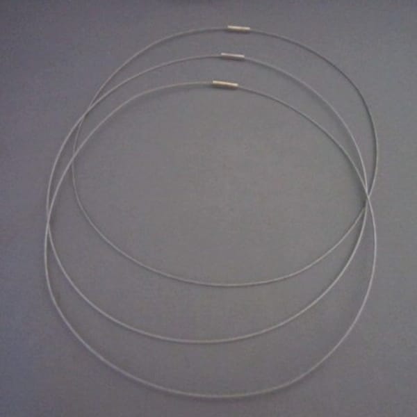 20" Silver Magnetic Neckwire for Pendants Sold Separately