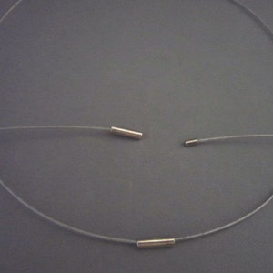 20 Silver Magnetic Neckwire for Pendants Sold Separately image 3