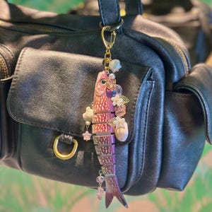 Fresh Catch Keychains | Fish bait keychains, handmade charm keychain, coastal trendy keychains