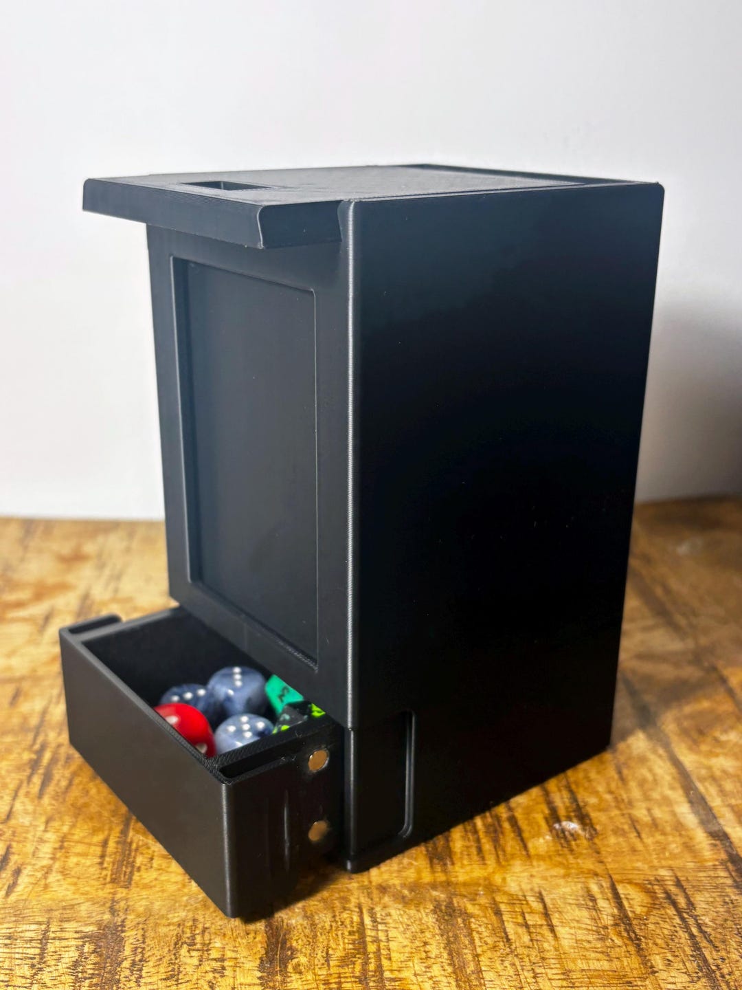 Deck Box With Display Toploader Sized Window/dice Tray - Stl 3d Print ...