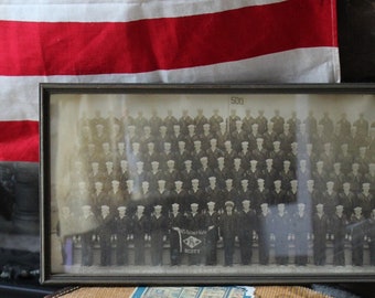 Vintage 1946 US Navy Photo: Bainbridge, Maryland Framed Military