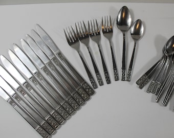 Vintage Flatware Stainless Silverware MCM Flatware