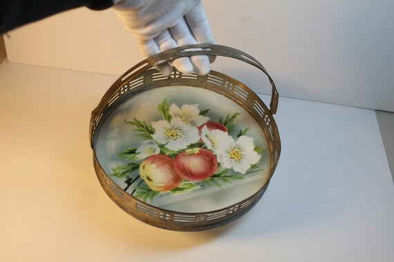 Antique Cake Plate Fruit Plate Antique Dish Basket Plater Stand