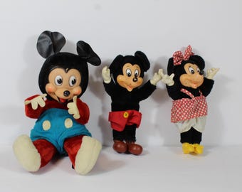 Antique Mickey Mouse Doll Disney Plush
